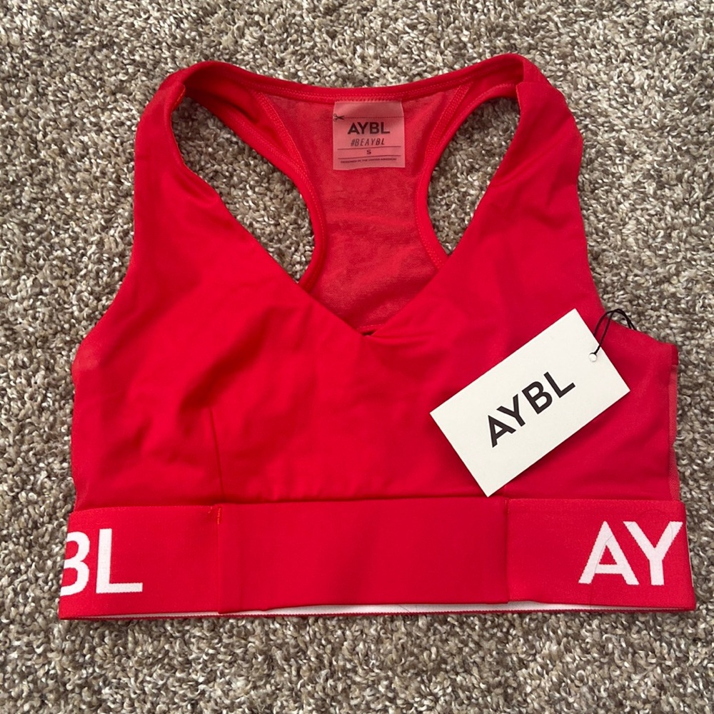 NWT: AYBL Red Training Sports Bra